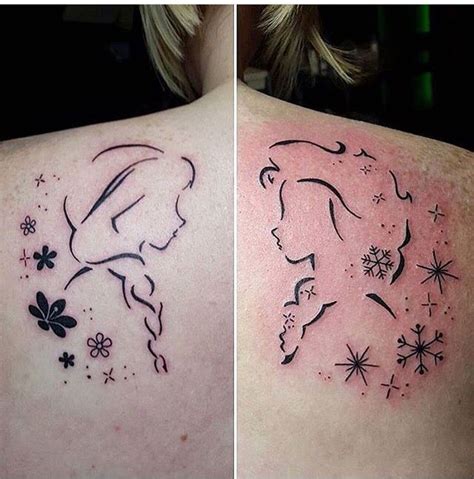 elsa tattoo|elsa and anna tattoos.